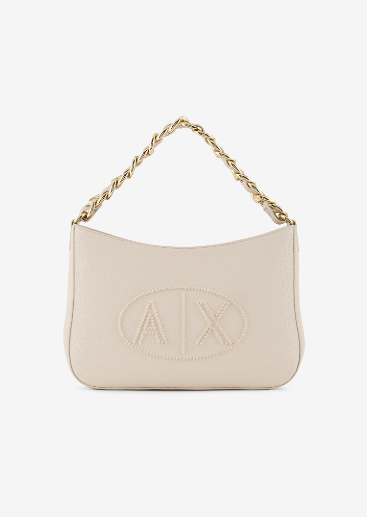 ARMANI EXCHANGE 女士手提粗链条中号斜挎包