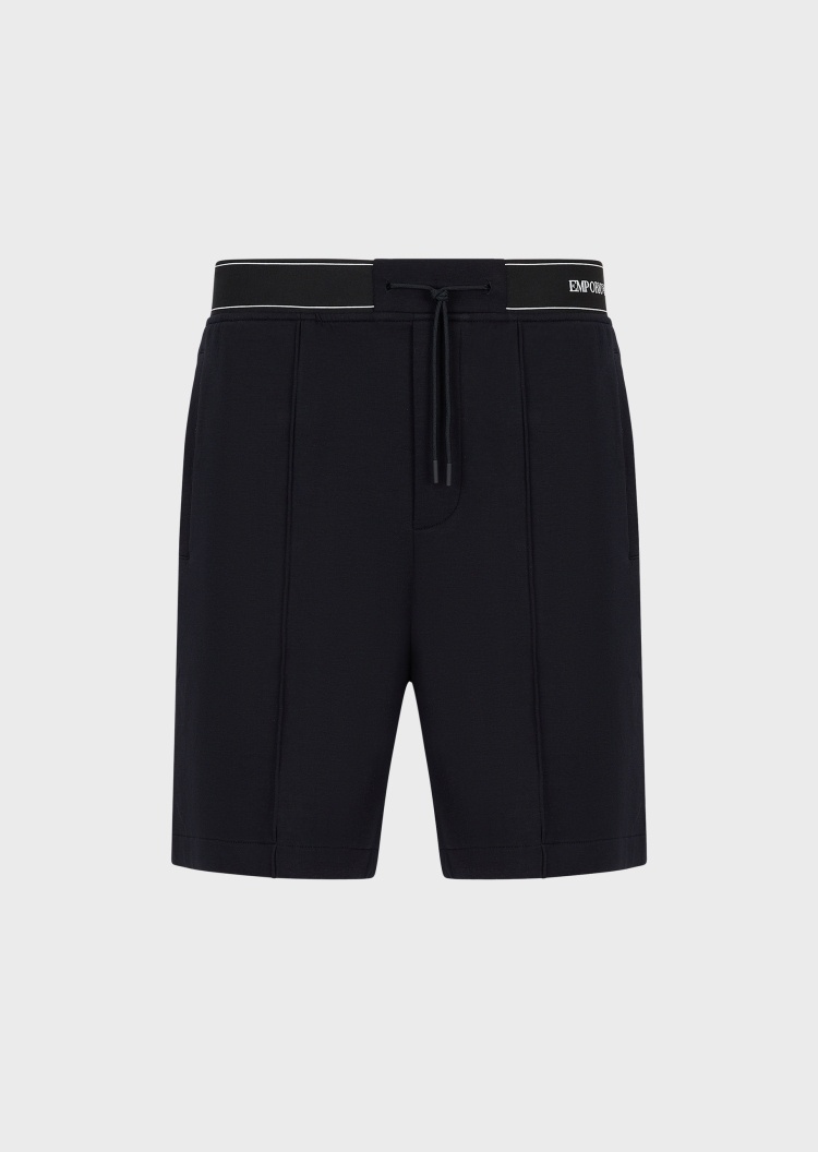 Emporio Armani 字母标识腰百慕大短裤