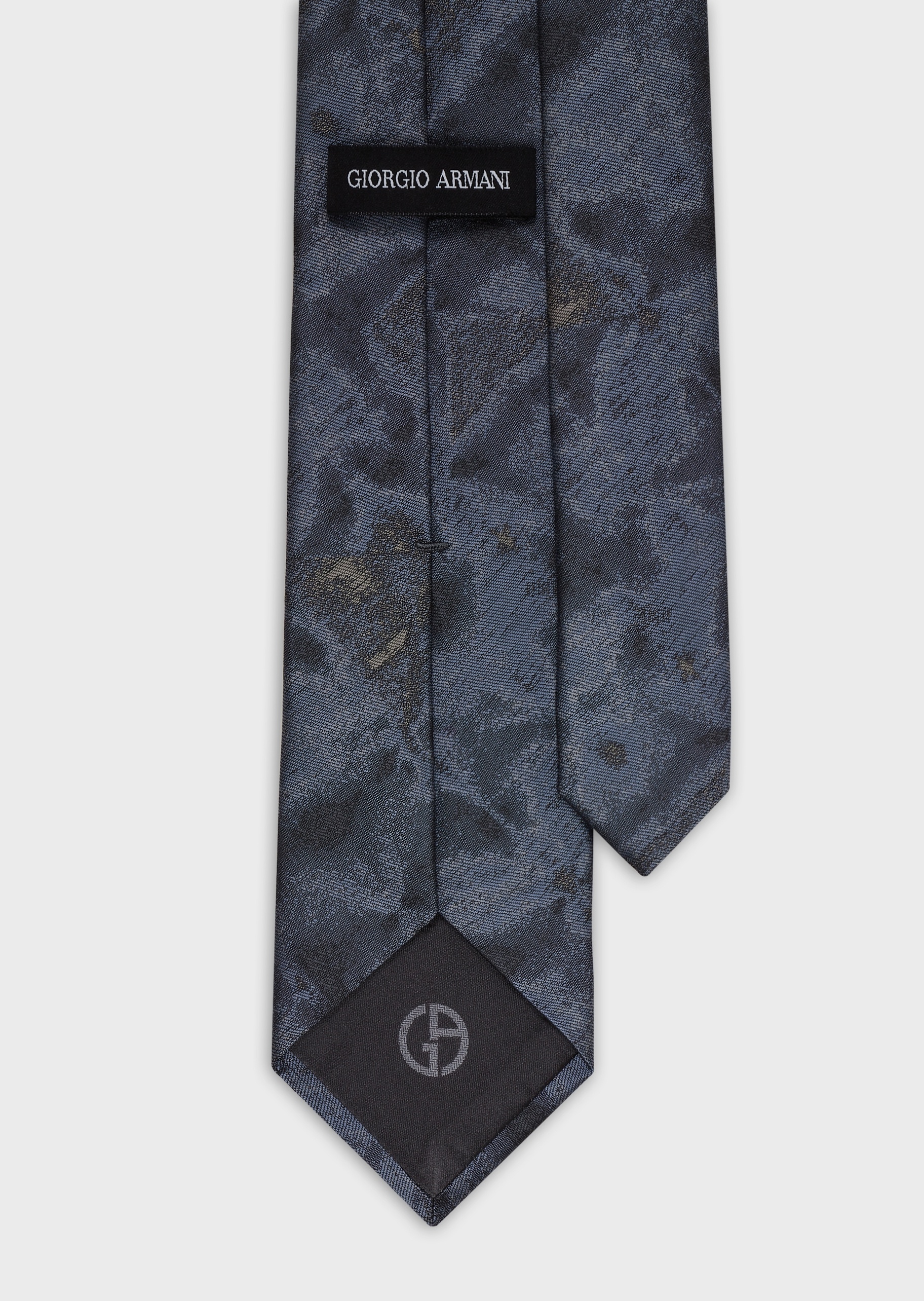 Giorgio Armani 双色几何提花领带
