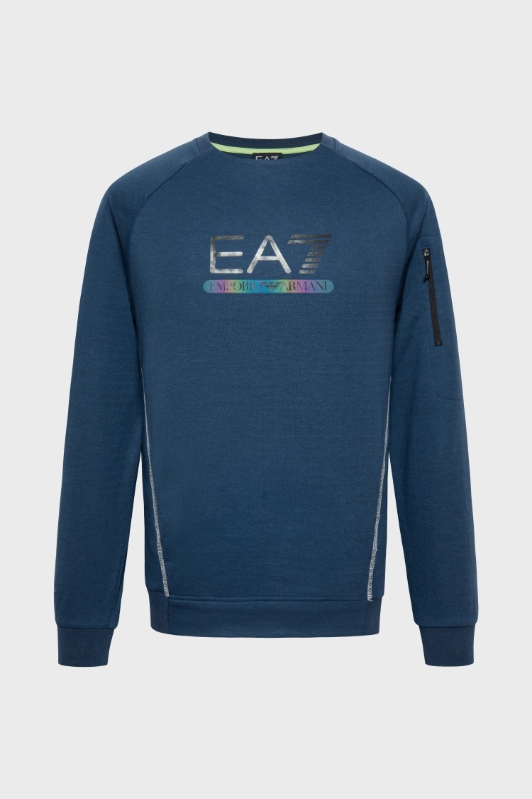 EA7 EA7标识插肩卫衣