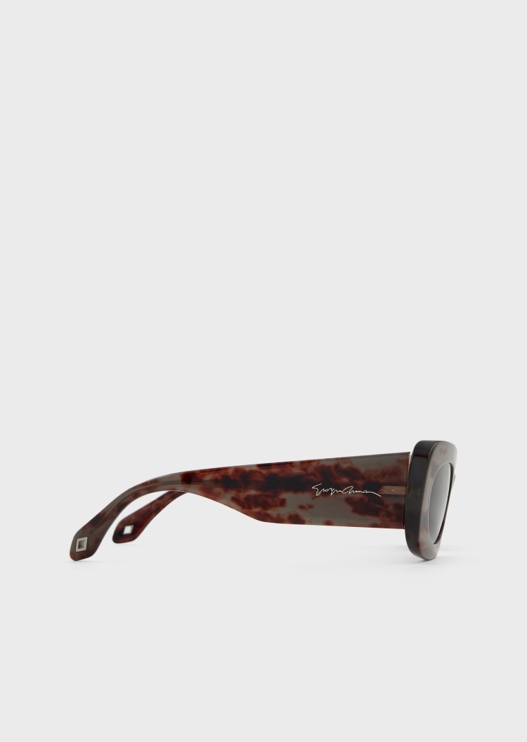 Giorgio Armani 复古斑纹粗框太阳镜