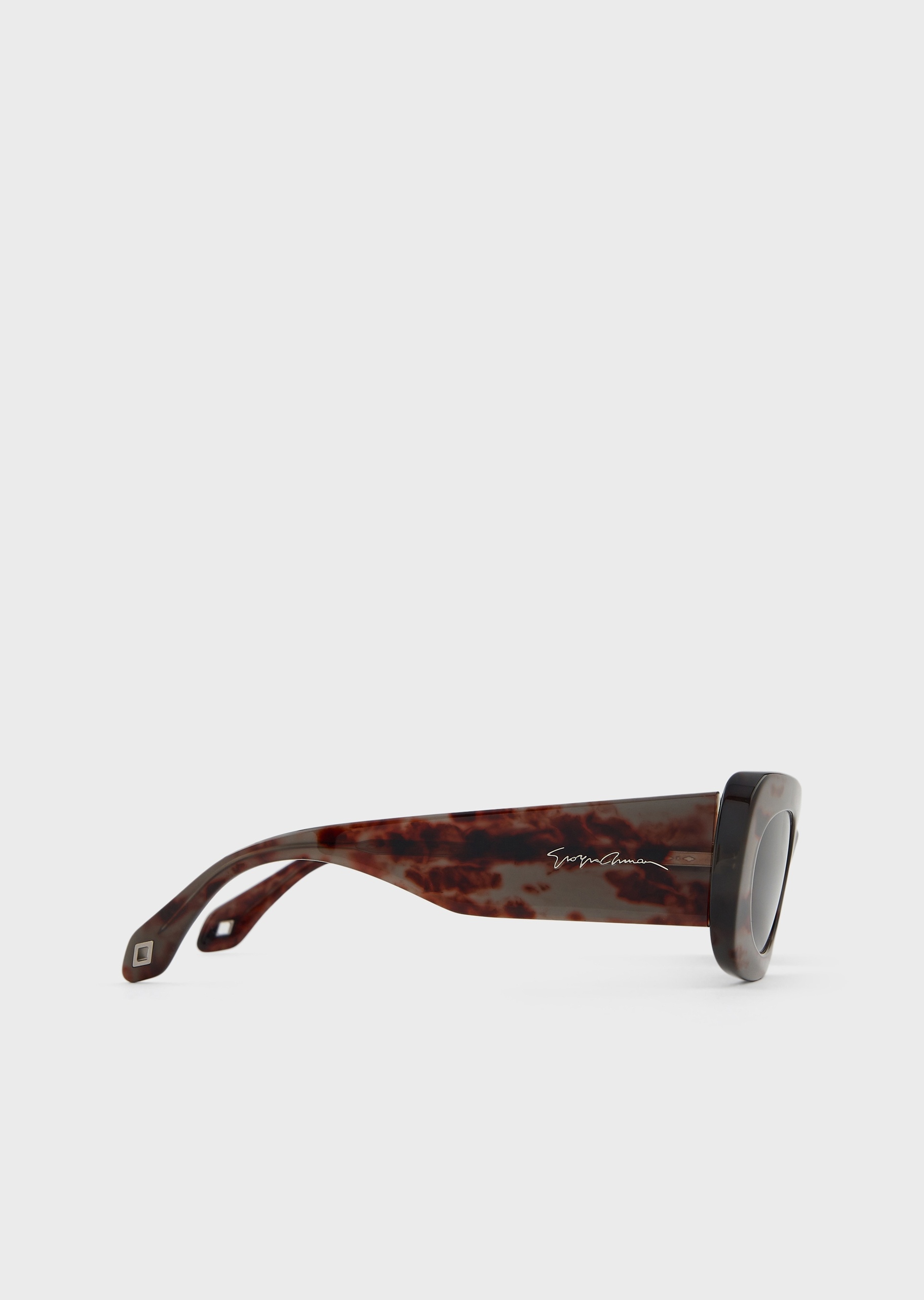 Giorgio Armani 女士复古斑纹粗框太阳眼镜