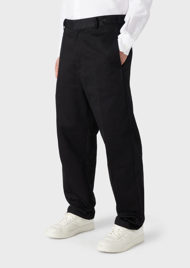 Emporio Armani 暗门襟带袢休闲裤