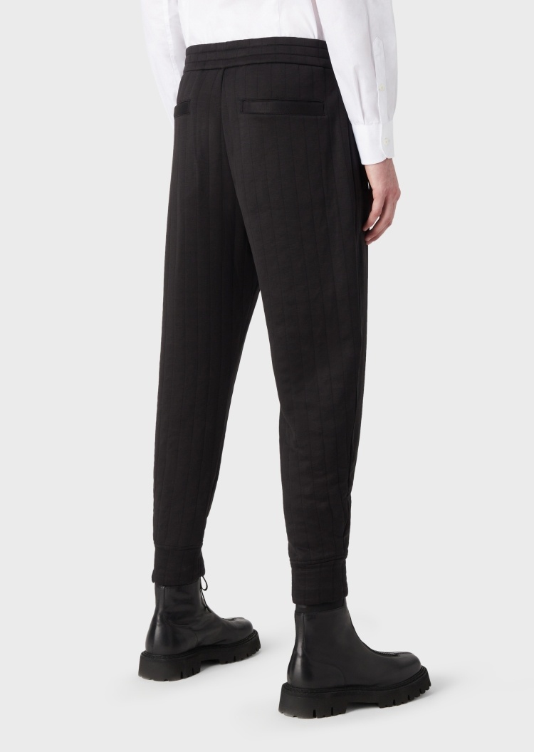 Emporio Armani 垂直绗缝填充卫裤