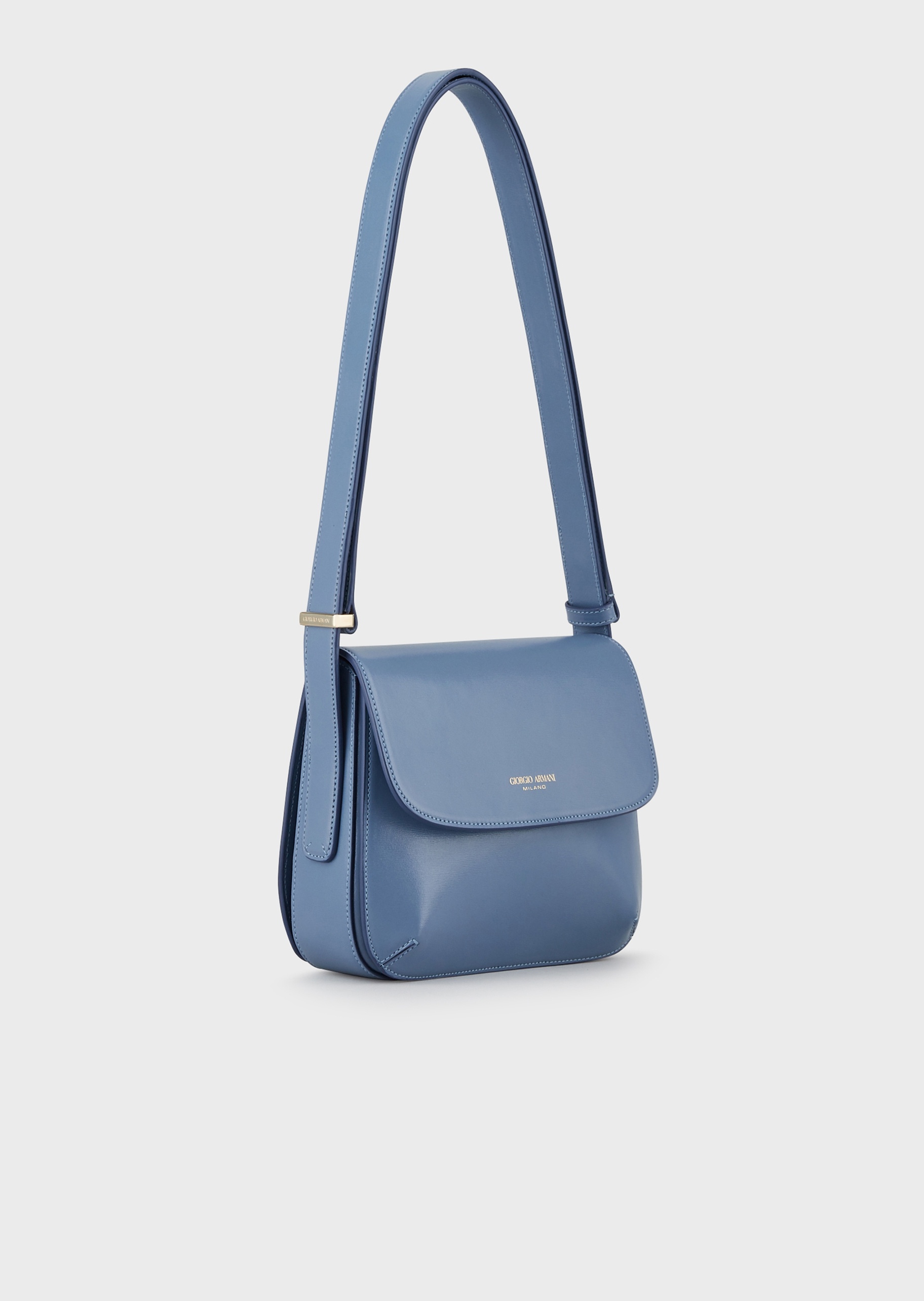 Giorgio Armani 皮革调节带单肩包