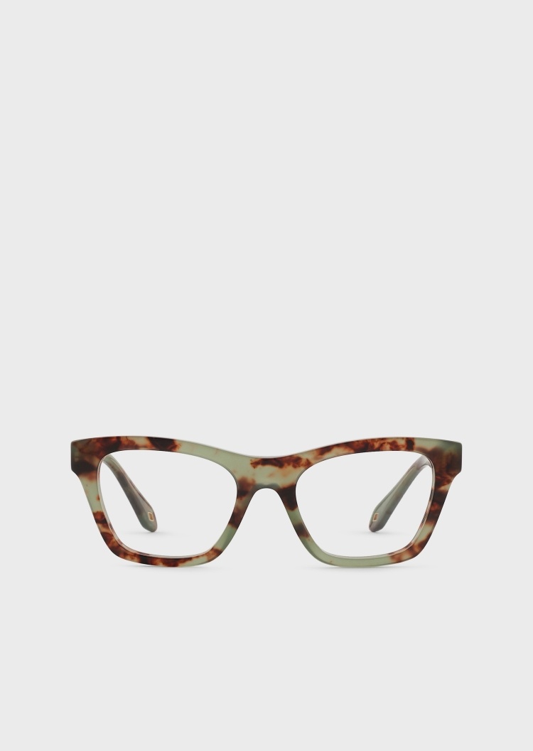 Giorgio Armani 女士复古斑纹猫眼形光学眼镜