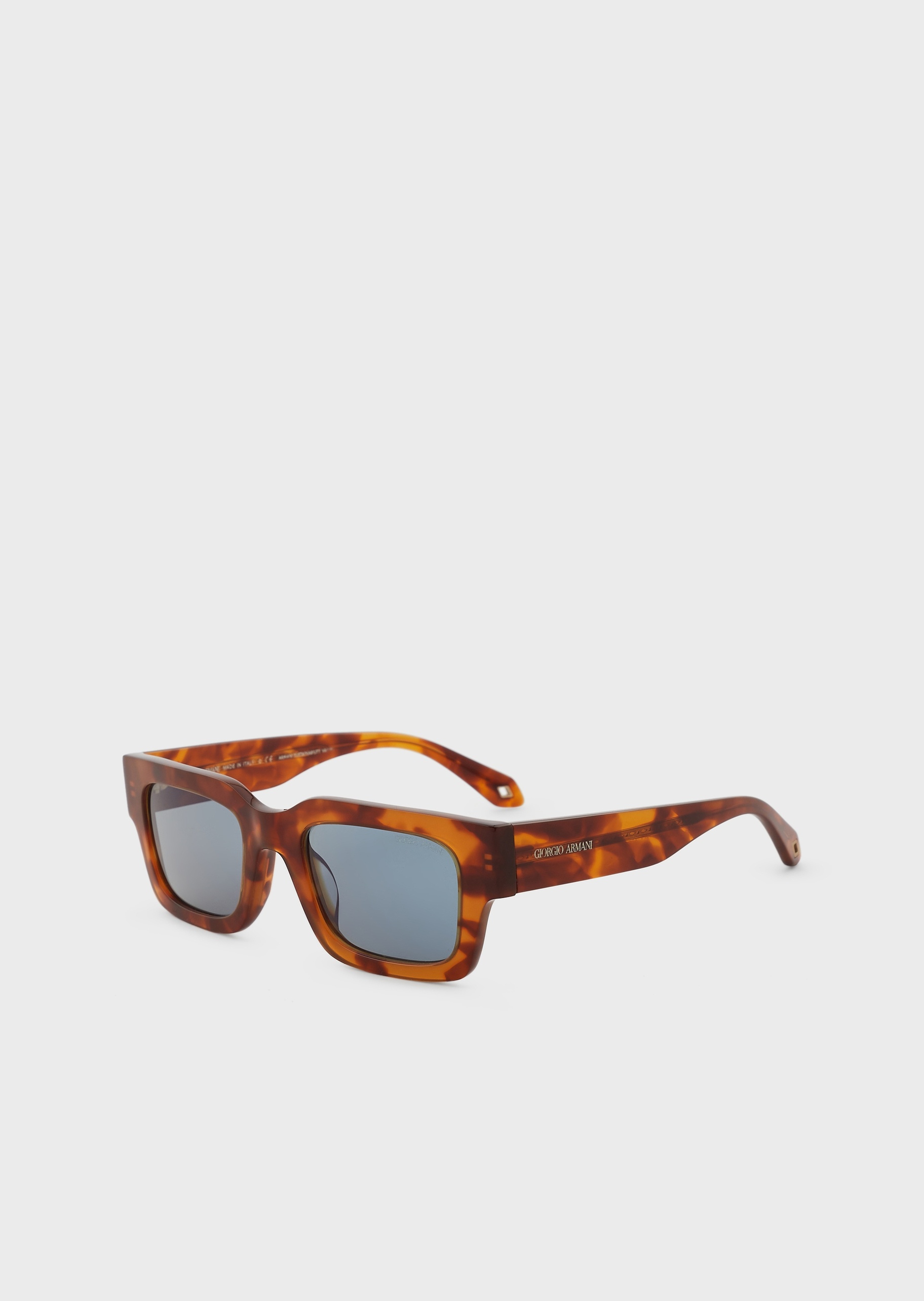 Giorgio Armani 斑纹粗框长方形太阳镜