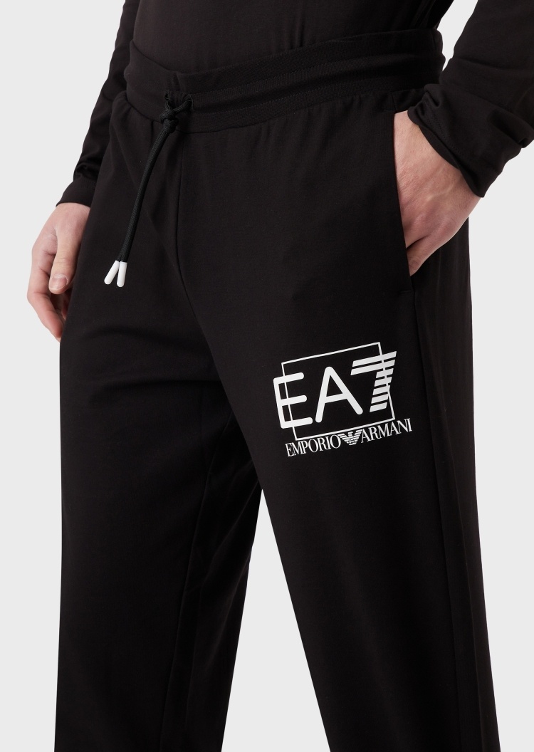 EA7 撞色标识系带卫裤
