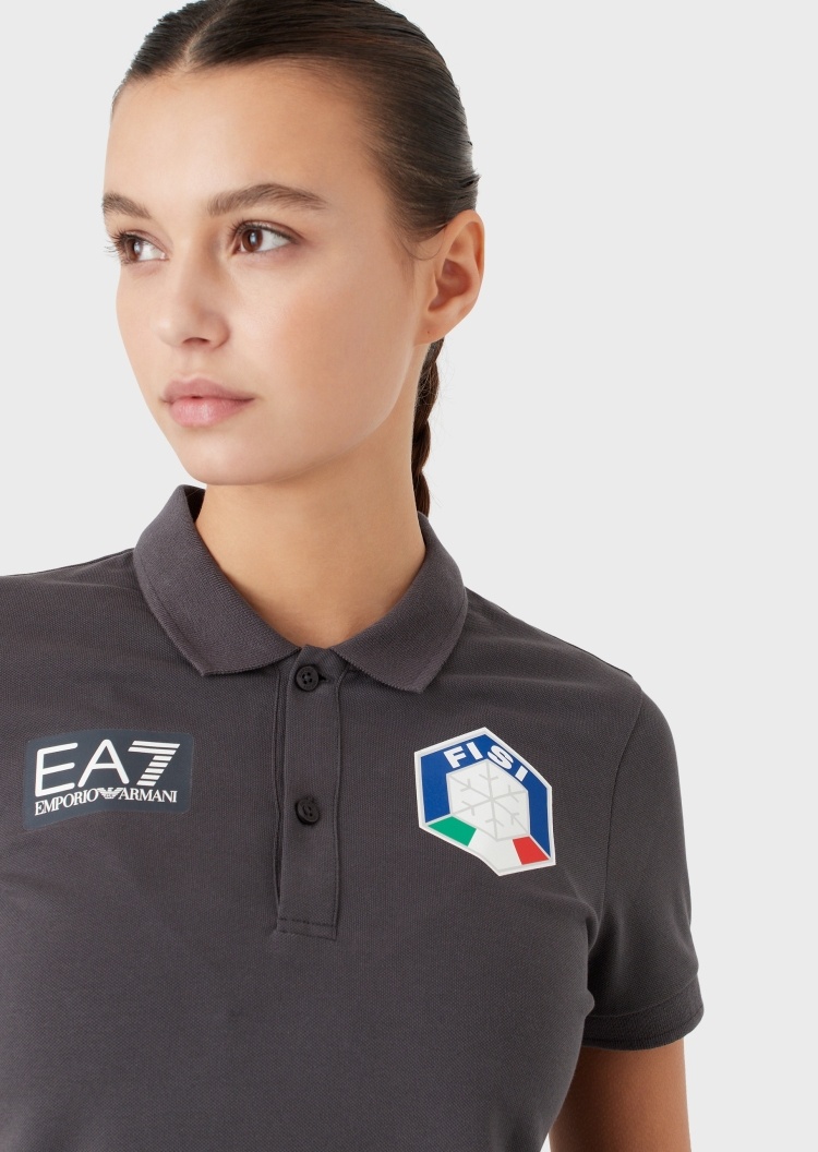 EA7 FISI系列滑雪POLO衫