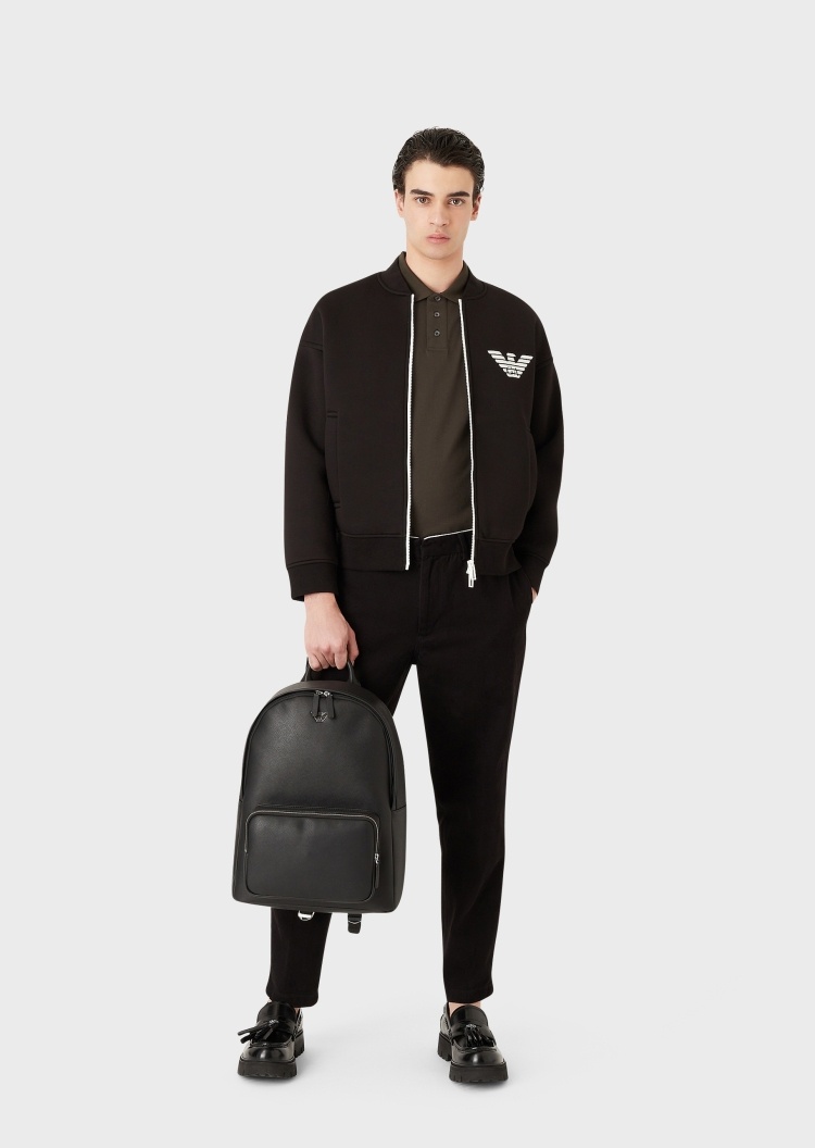 Emporio Armani 经典LOGO双肩背包
