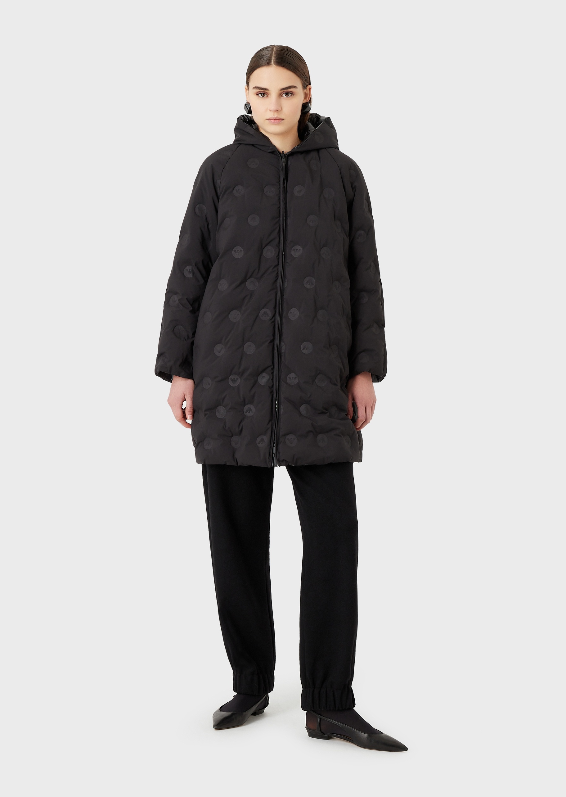 Emporio Armani 正反两穿长款羽绒服