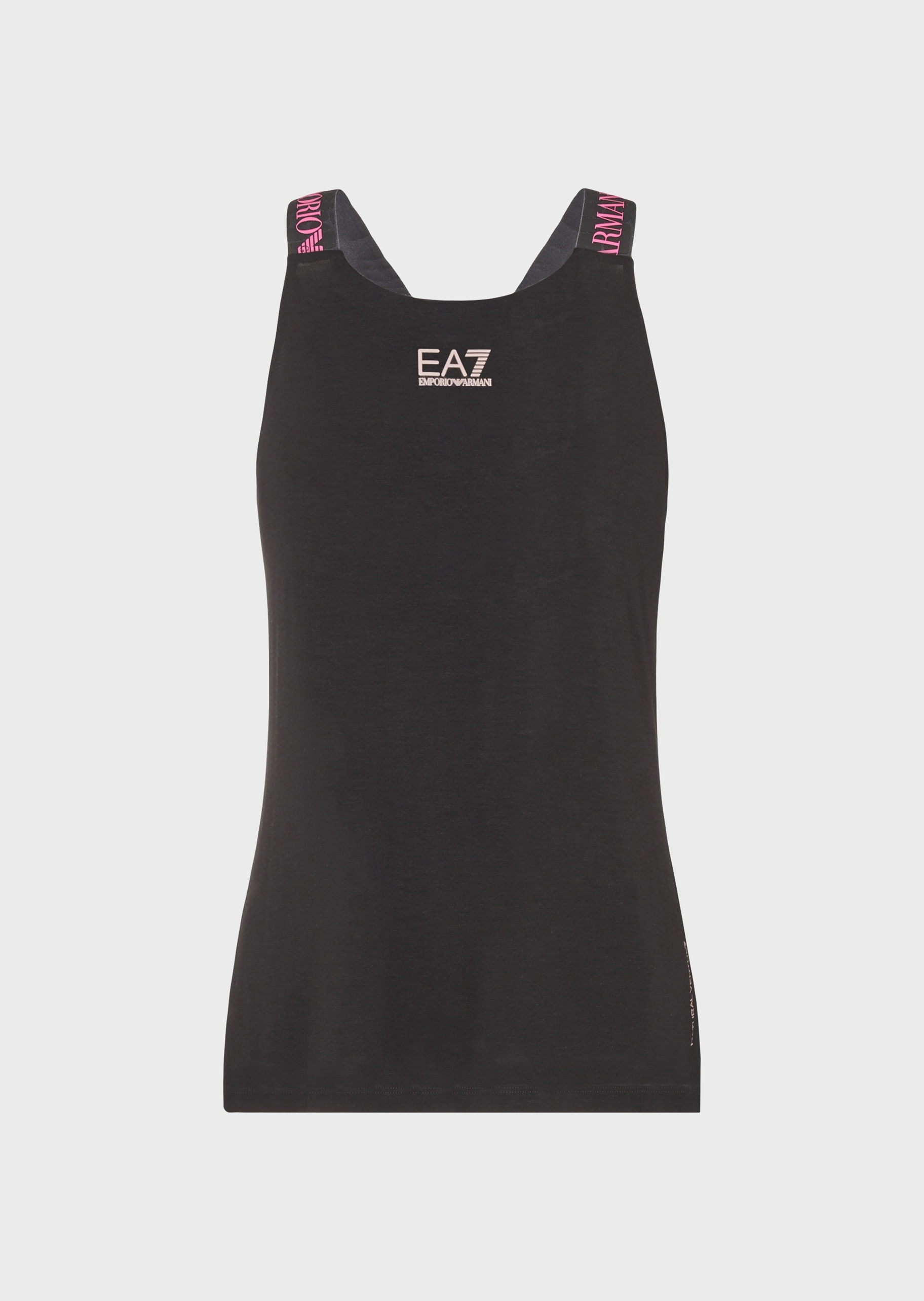 EA7 标识交叉肩带背心