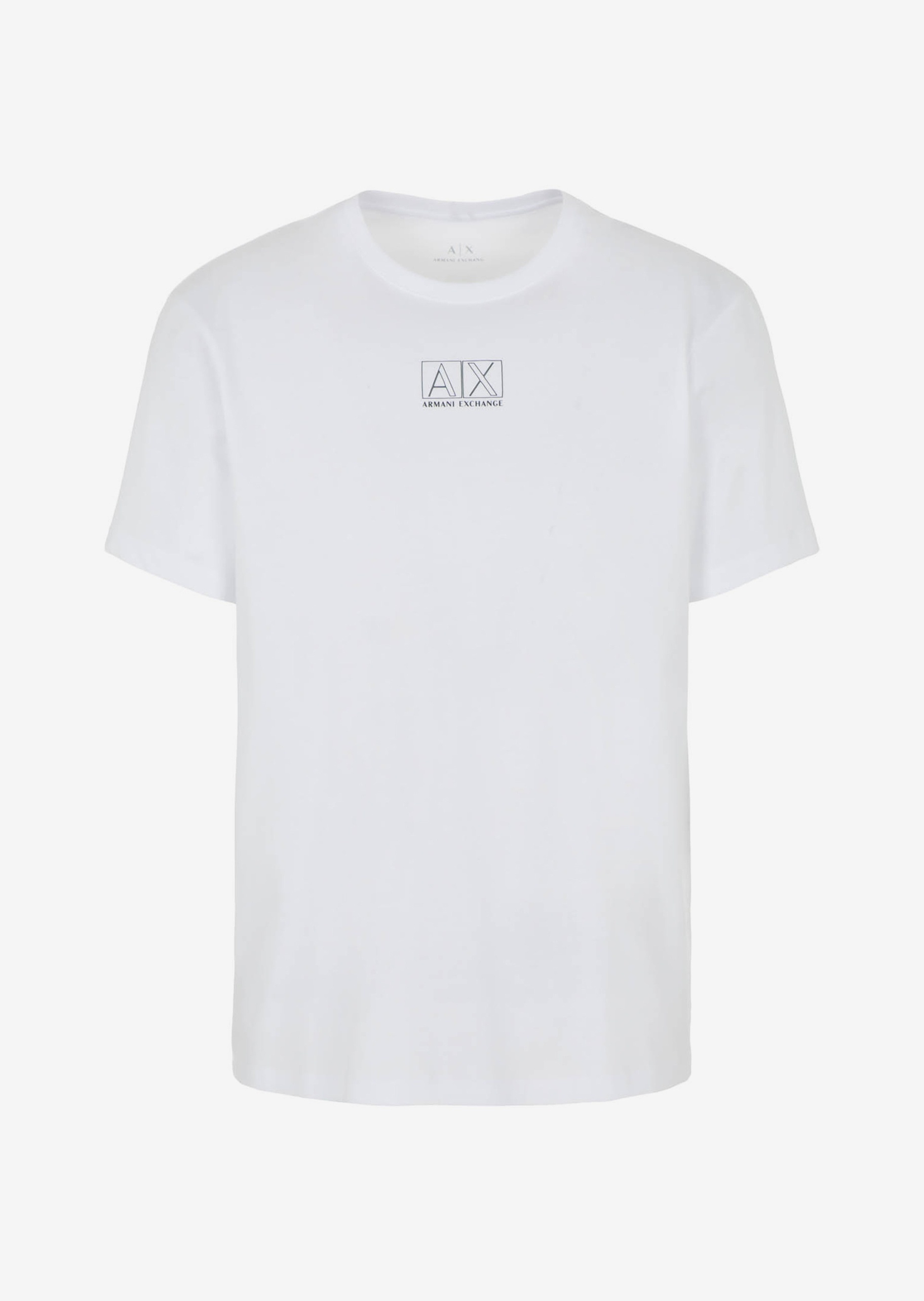 ARMANI EXCHANGE 男士圆领合身丝光全棉T恤