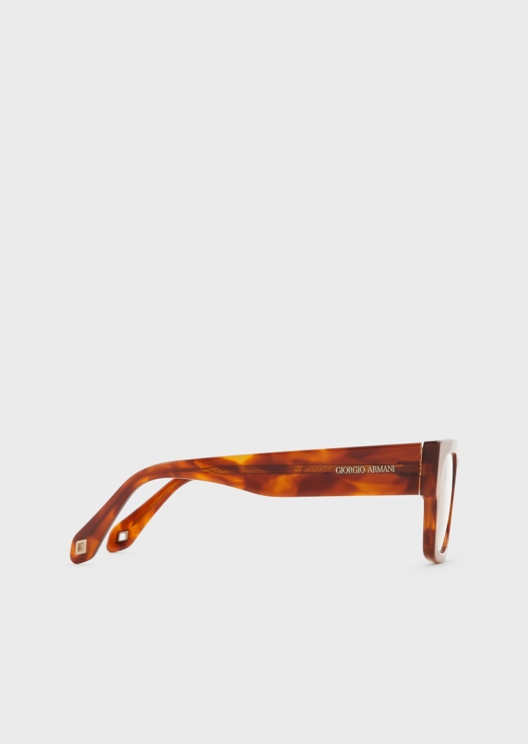 Giorgio Armani 时尚斑纹方形光学镜