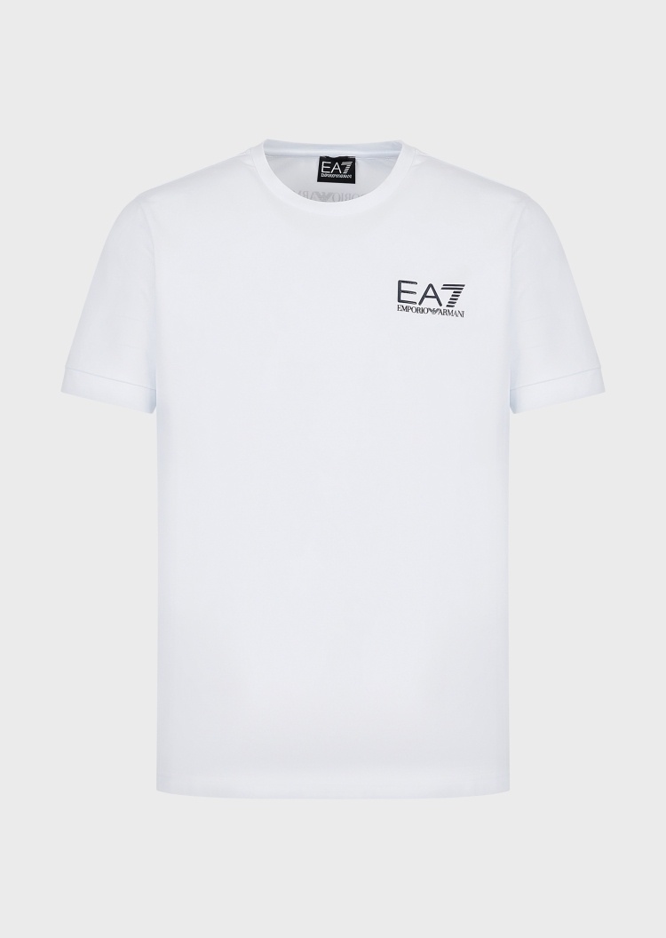 EA7 撞色字母标识T恤