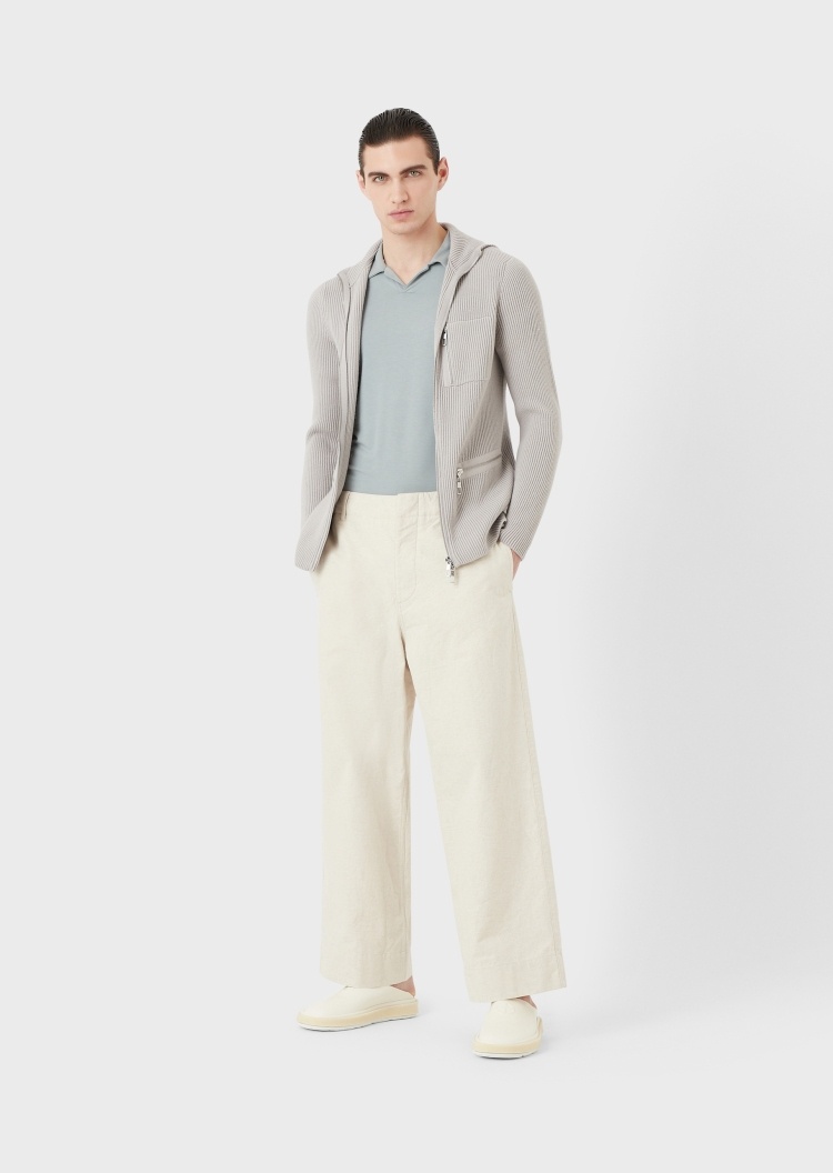 Giorgio Armani 休闲短袖无扣POLO衫