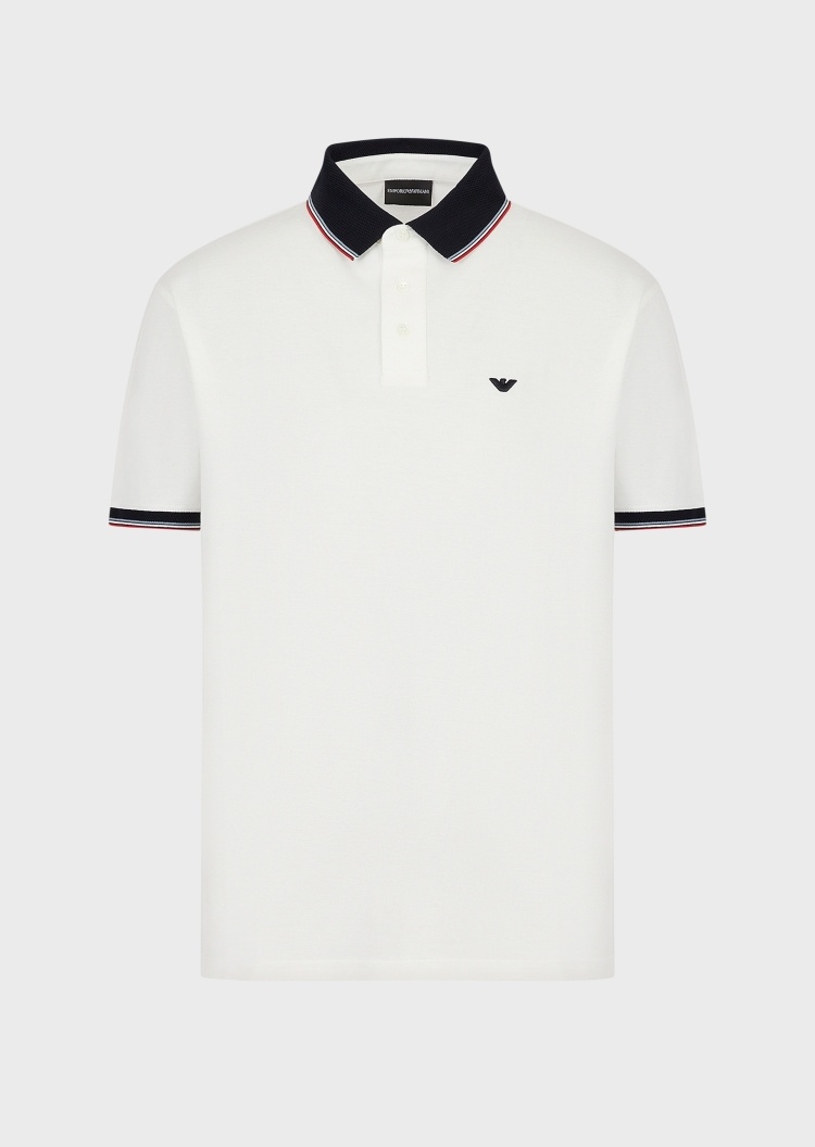 Emporio Armani 小鹰标刺绣POLO衫