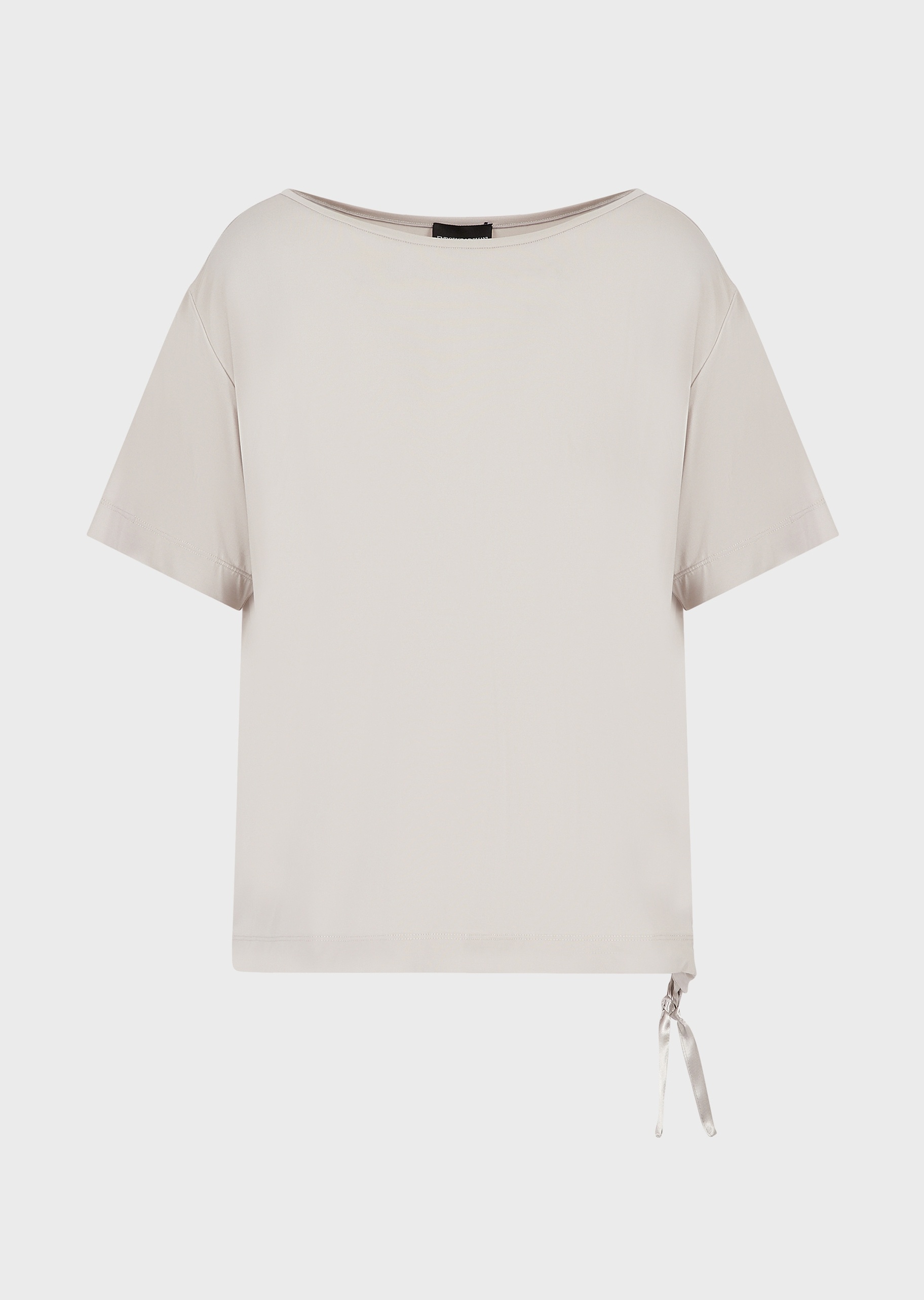 Emporio Armani 落肩船领短袖针织衫