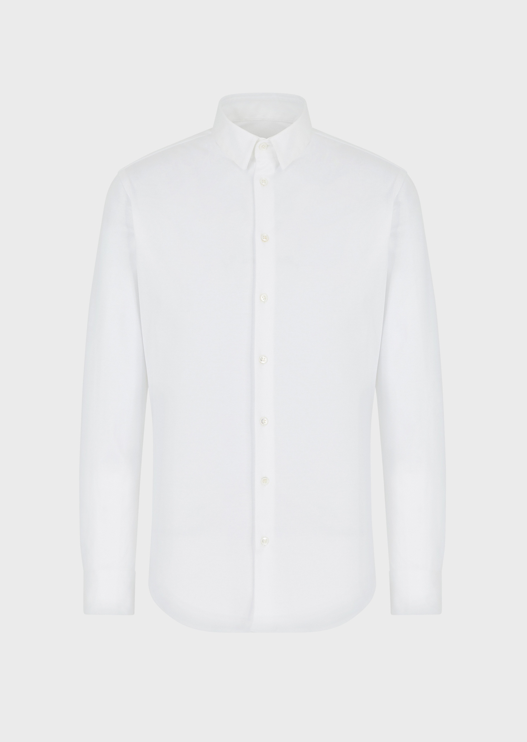 Giorgio Armani 男士全棉修身长袖翻领休闲商务衬衫