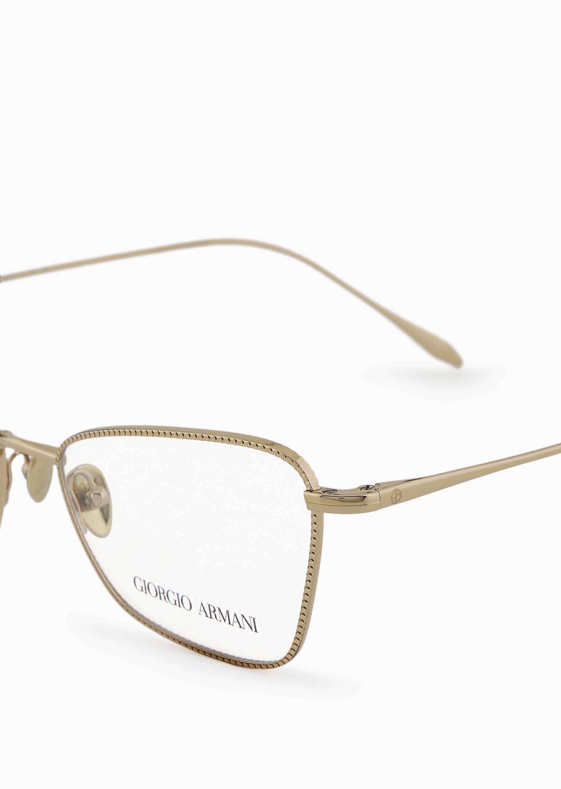 Giorgio Armani 女士可配度数优雅猫眼形金属细框光学眼镜