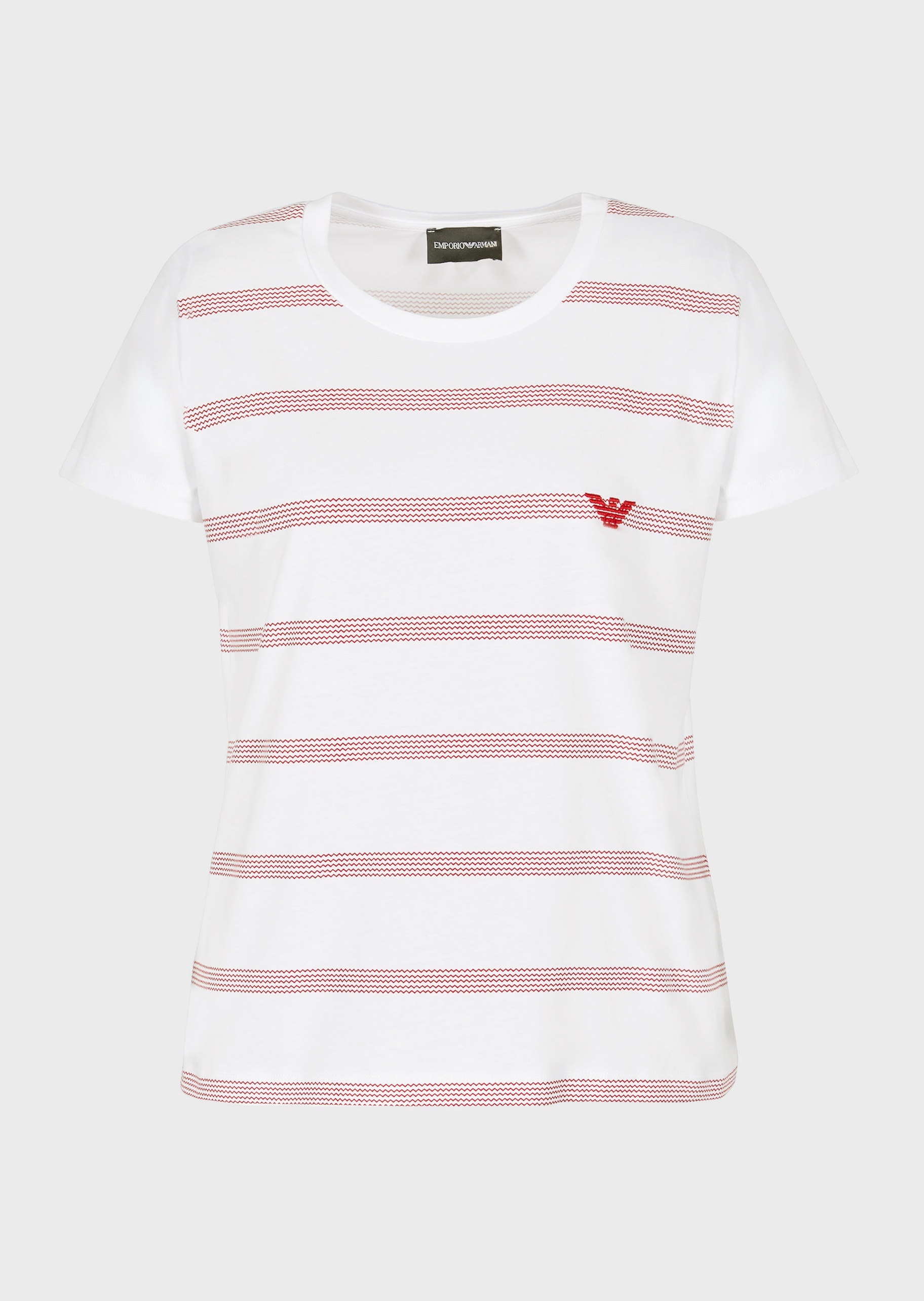 Emporio Armani 之型印花鹰标刺绣T恤