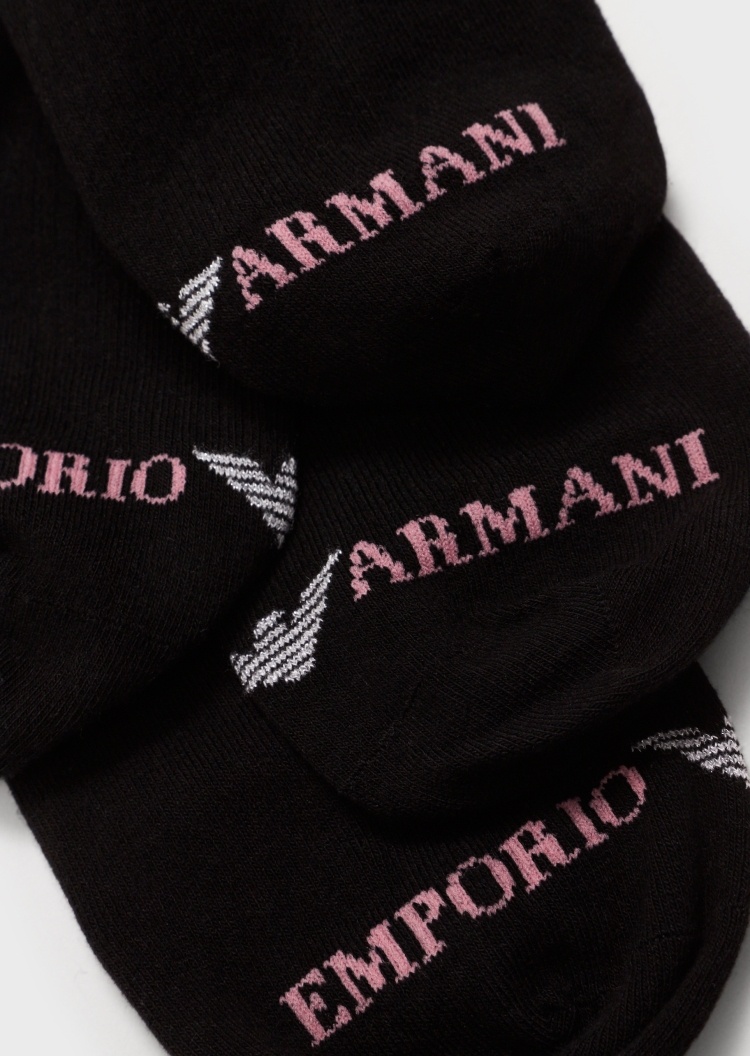 Emporio Armani 提花标两双短袜子套装