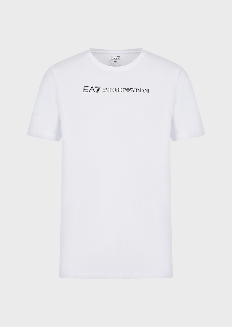 EA7 经典标识宽松圆领T恤
