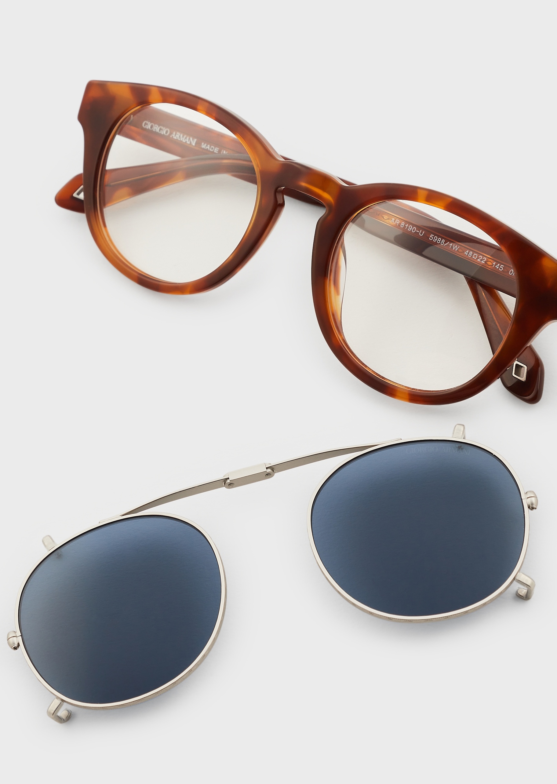 Giorgio Armani 男士可折叠双层镜片太阳眼镜