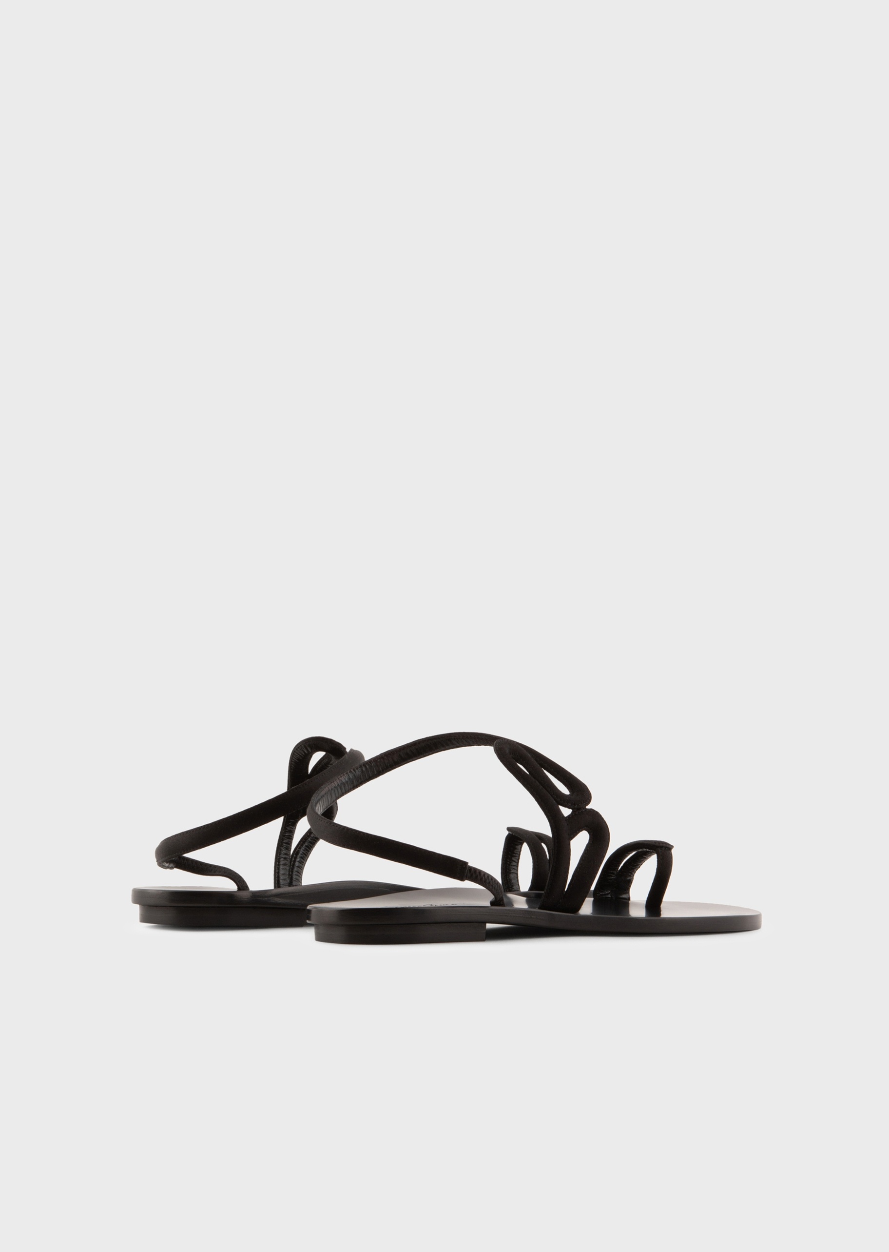 Giorgio Armani 个性蛇形平底凉鞋