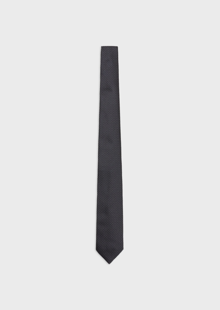 Giorgio Armani 波点提花编织真丝领带