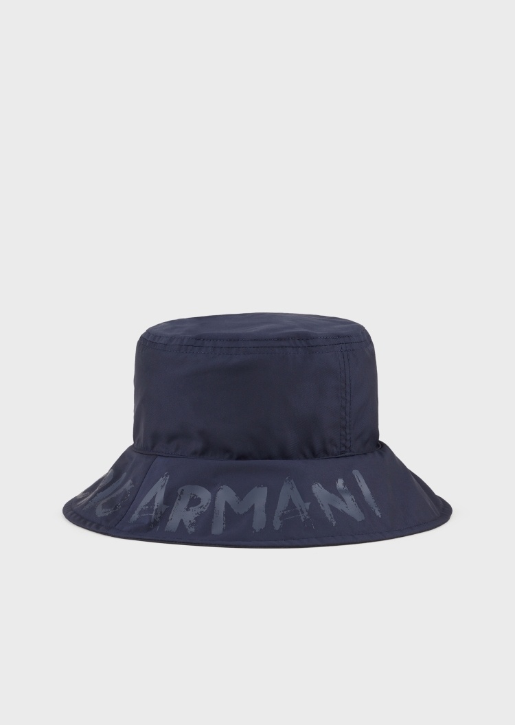 Emporio Armani 帽檐大标识休闲渔夫帽
