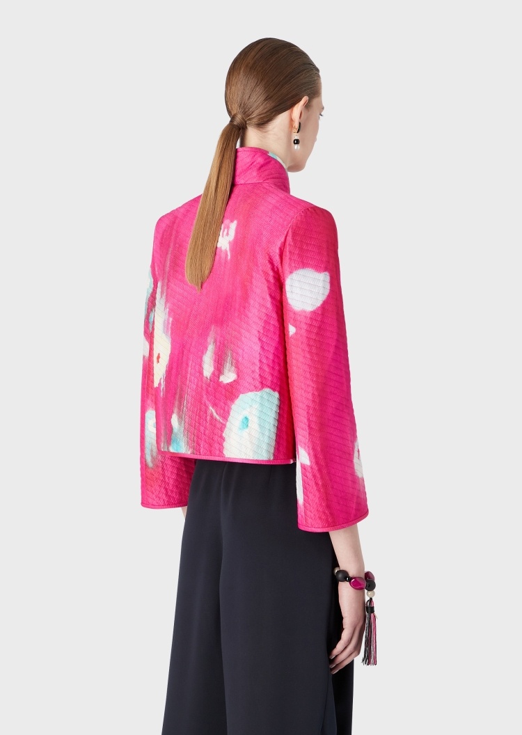 Giorgio Armani 花卉印花绗缝夹克