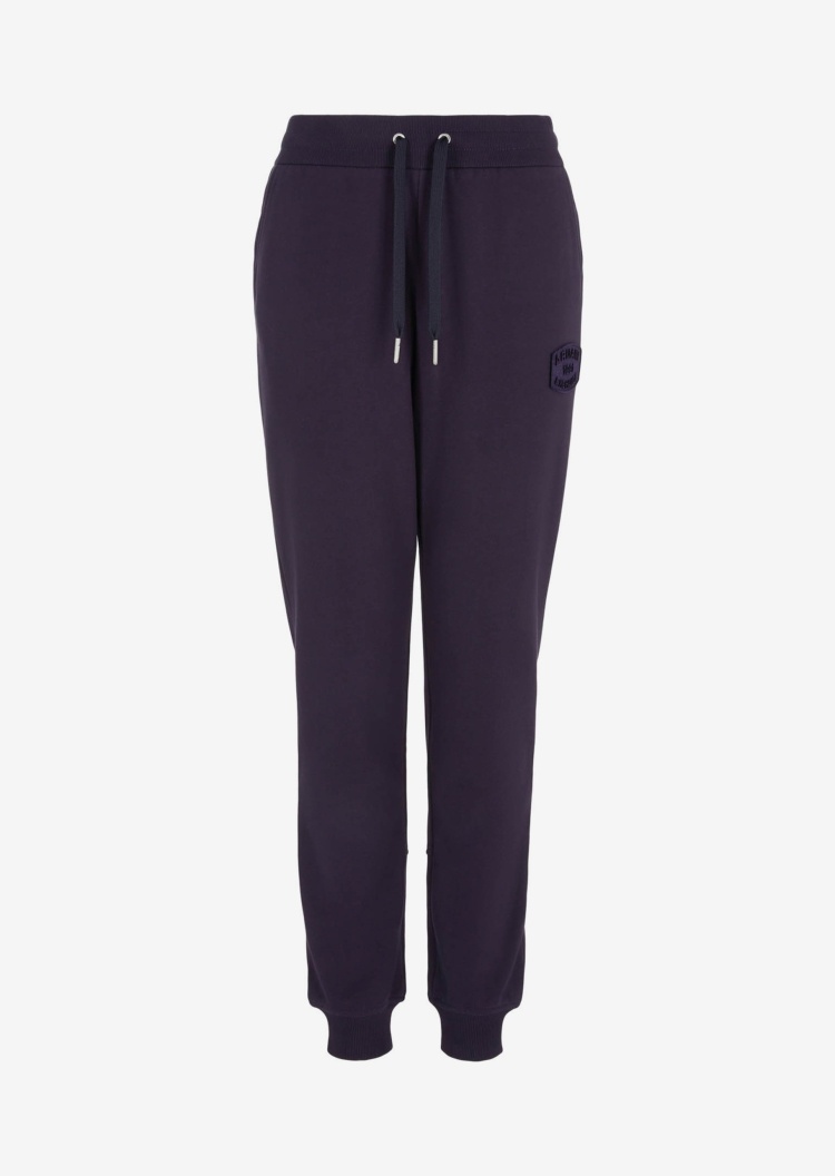ARMANI EXCHANGE 女士抽绳高腰束脚全棉卫裤