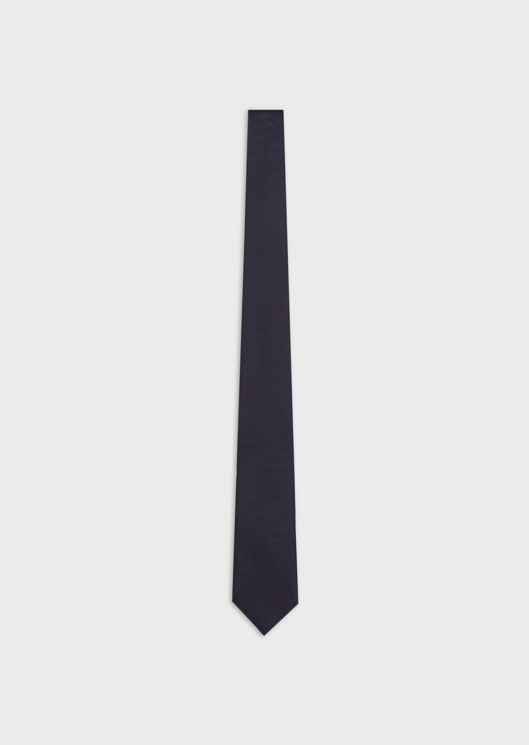 Giorgio Armani 男士桑蚕丝箭头型休闲波浪形提花领带