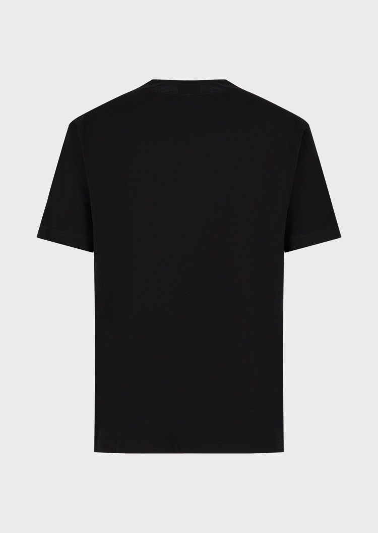 EA7 镂空大标识短袖棉T恤