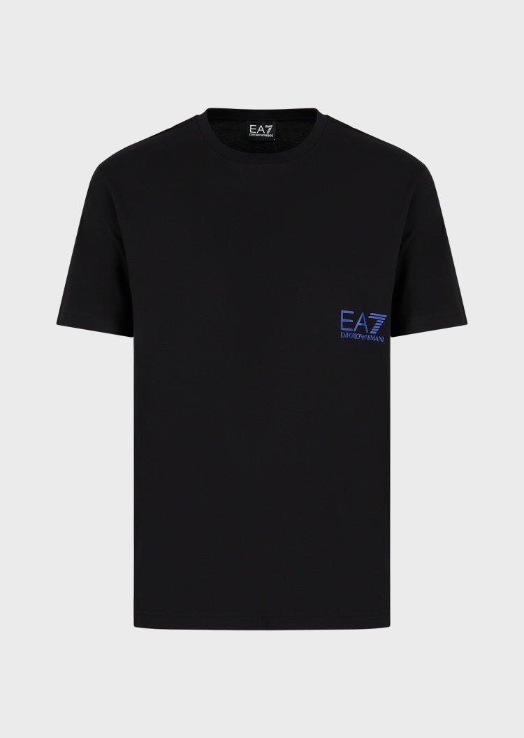 EA7 双色大标识印花棉T恤