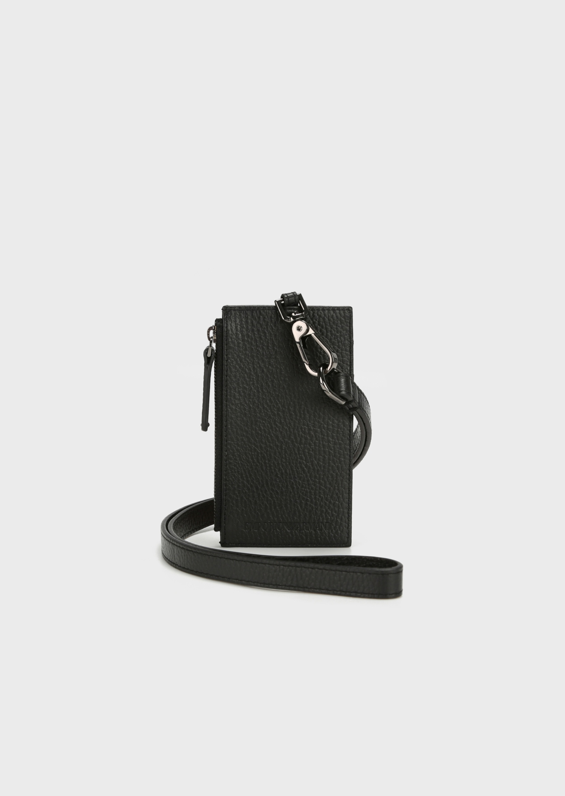 Emporio Armani 可拆卸肩带皮革卡夹