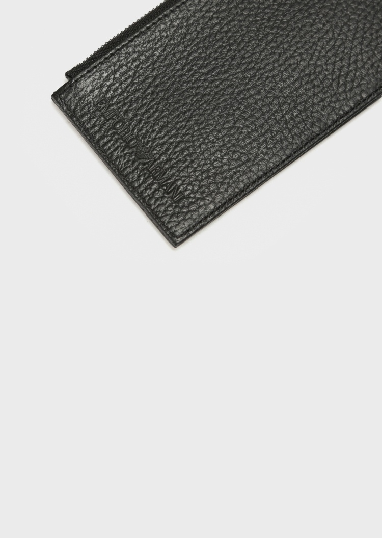 Emporio Armani 可拆卸肩带皮革卡夹
