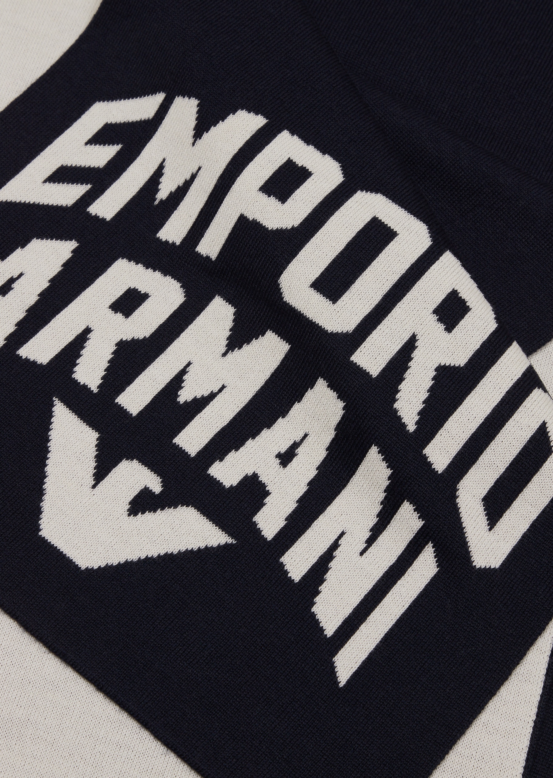 Emporio Armani 醒目提花大标识围巾