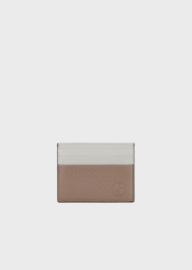 Giorgio Armani 时尚双色皮革卡夹