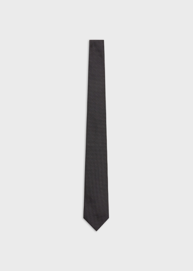 Giorgio Armani 通体几何提花真丝领带