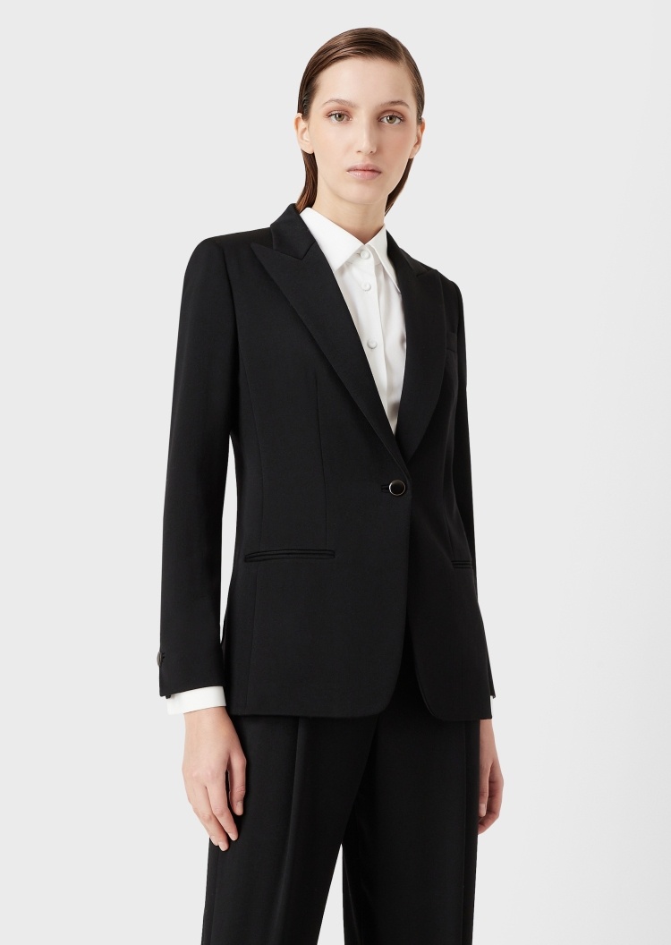 Giorgio Armani 一粒扣休闲西装外套