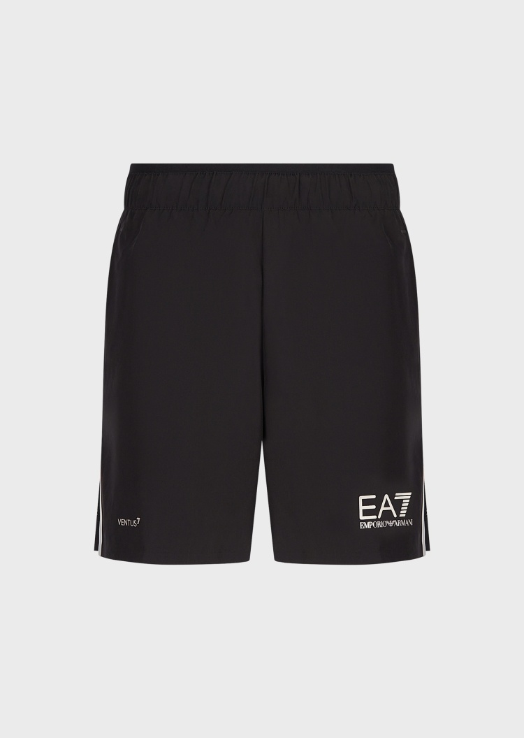EA7 男士舒适休闲运动网球短裤