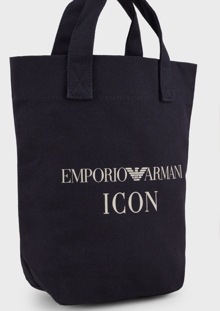 Emporio Armani 圆形标识印花丝巾