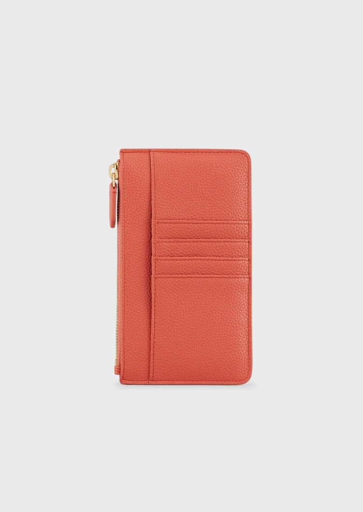 Emporio Armani 鹿皮纹拉链手机套