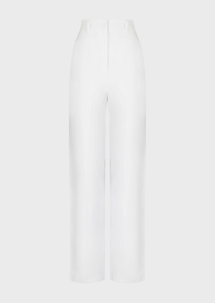 Emporio Armani 简约高腰直筒休闲裤