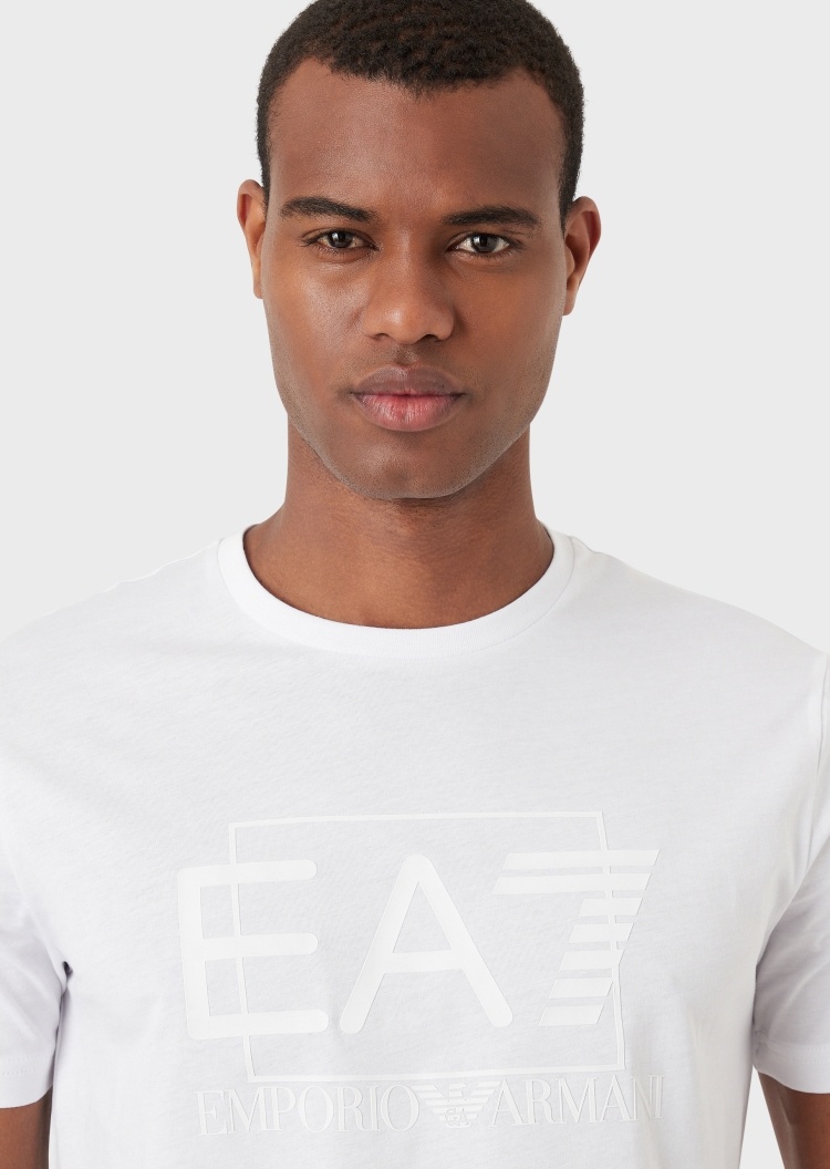EA7 经典大标识纯棉T恤