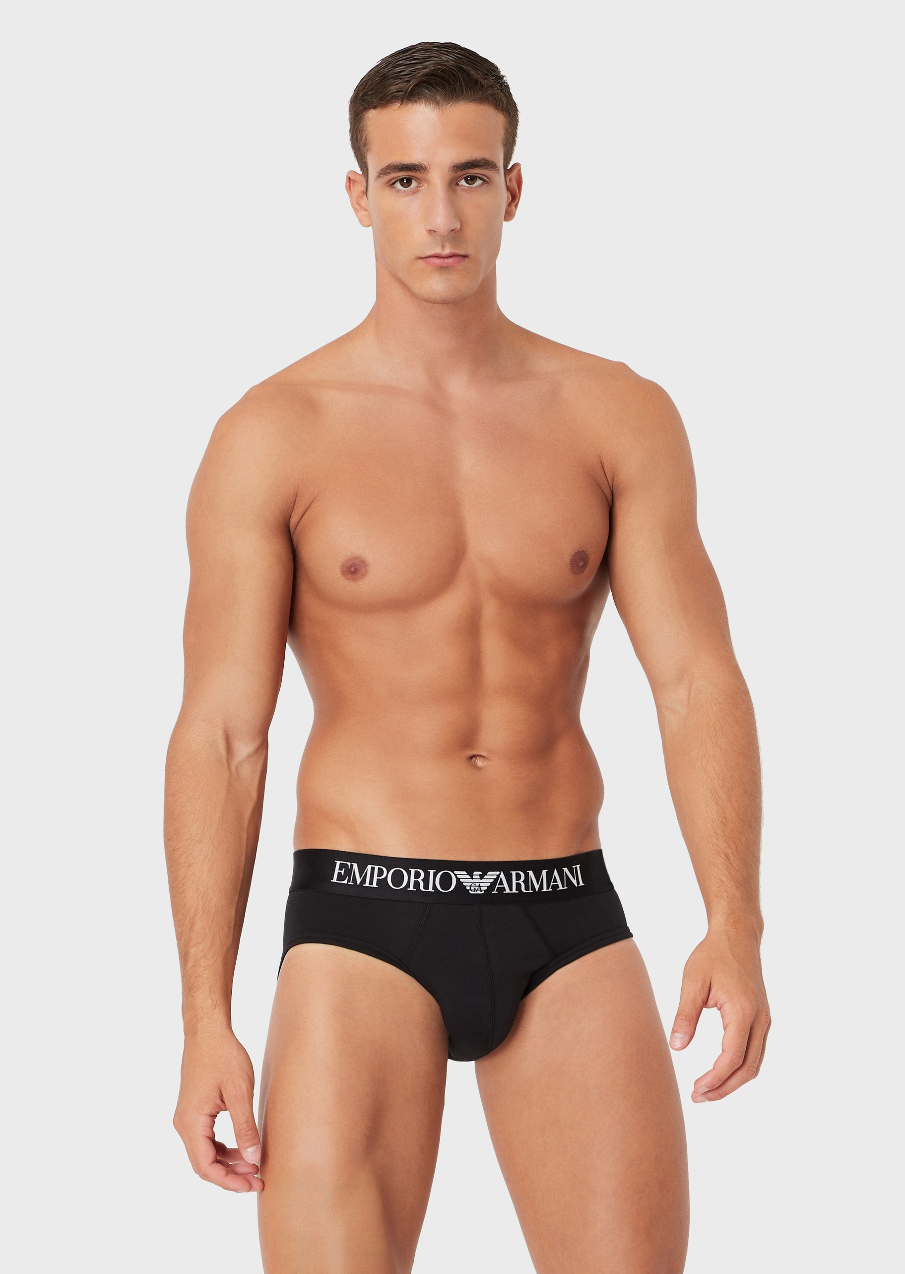 Emporio Armani 字母标识腰带三角内裤