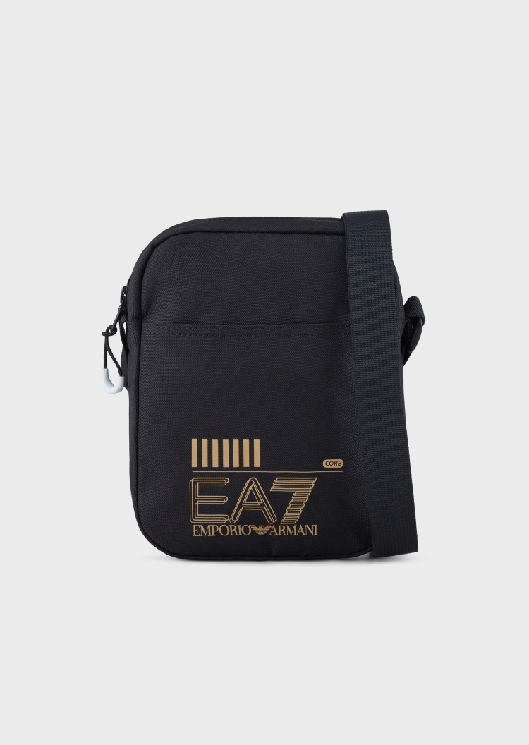 EA7 大标识方形拉链斜挎包
