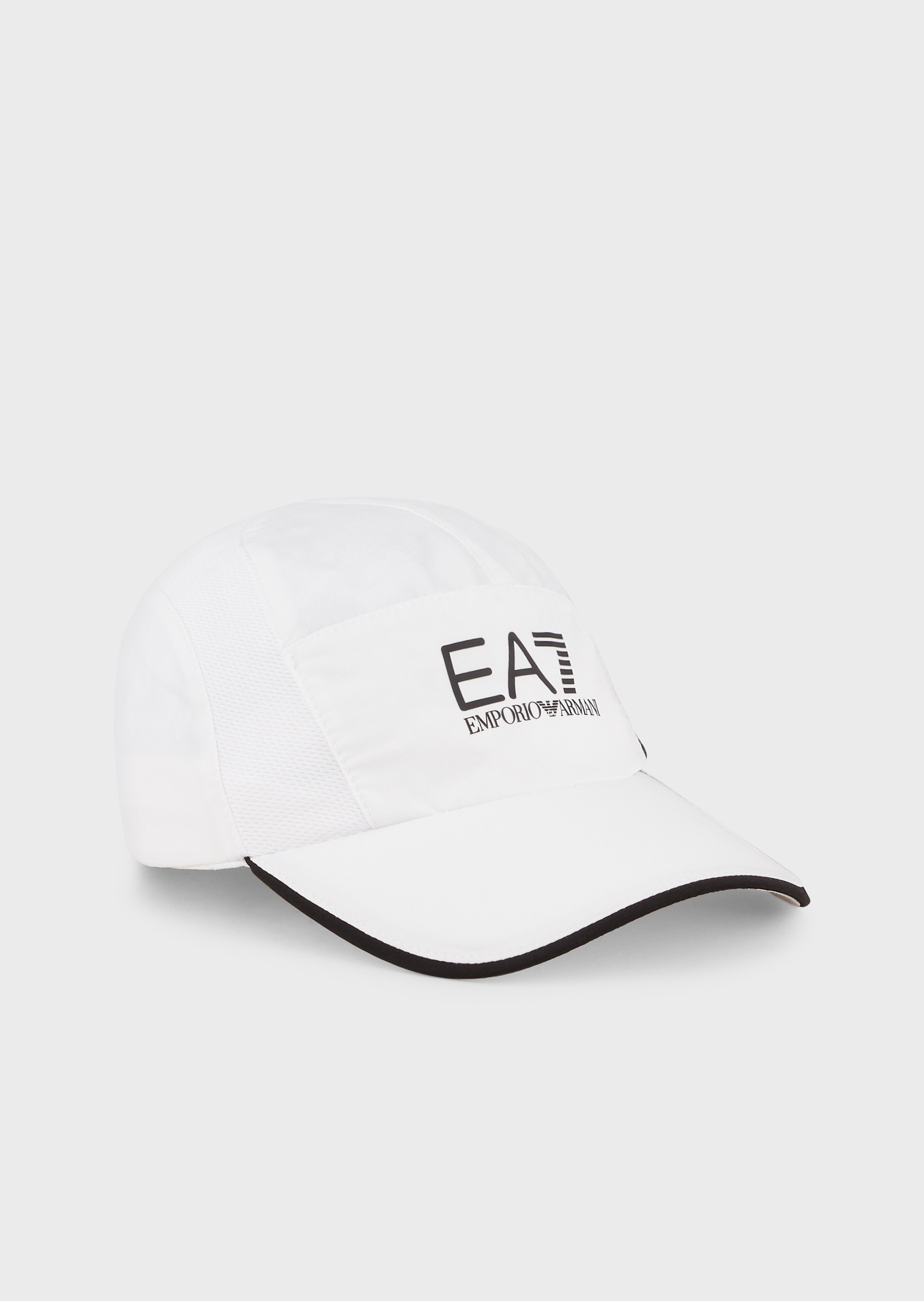 EA7 男女同款魔术贴圆顶弯檐网球棒球帽